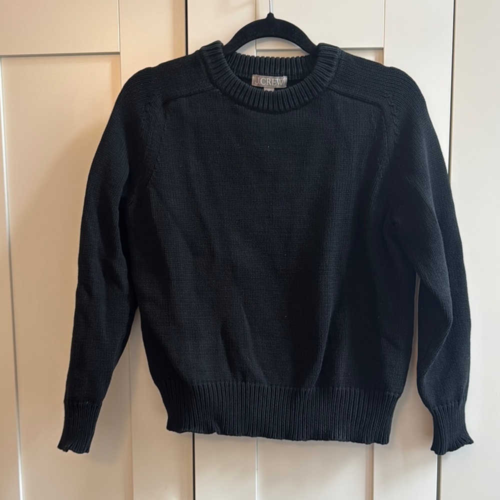 Black knit sweater